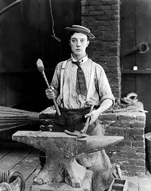 Frigo u kováře - Z filmu - Buster Keaton