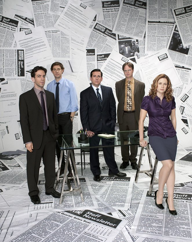 The Office - Season 5 - Promoción - B.J. Novak, John Krasinski, Steve Carell, Rainn Wilson, Jenna Fischer