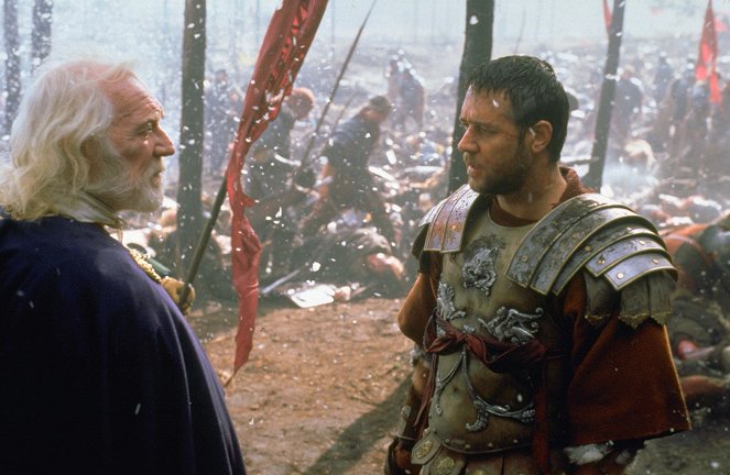Gladiador - Do filme - Richard Harris, Russell Crowe