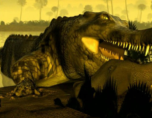 Pravěký krokodýl - Z filmu