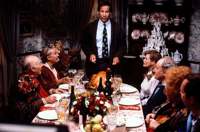 Vánoční prázdniny - Z filmu - John Randolph, Diane Ladd, Chevy Chase, Beverly D'Angelo, E.G. Marshall