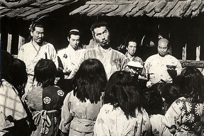 Os Sete Samurais - Do filme - Isao Kimura, Toshirō Mifune, Seiji Miyaguchi, Daisuke Katō
