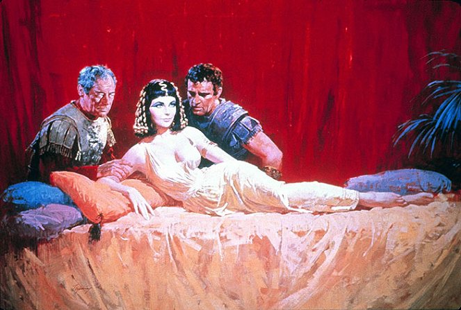 Cleopatra - Promoción - Rex Harrison, Elizabeth Taylor, Richard Burton
