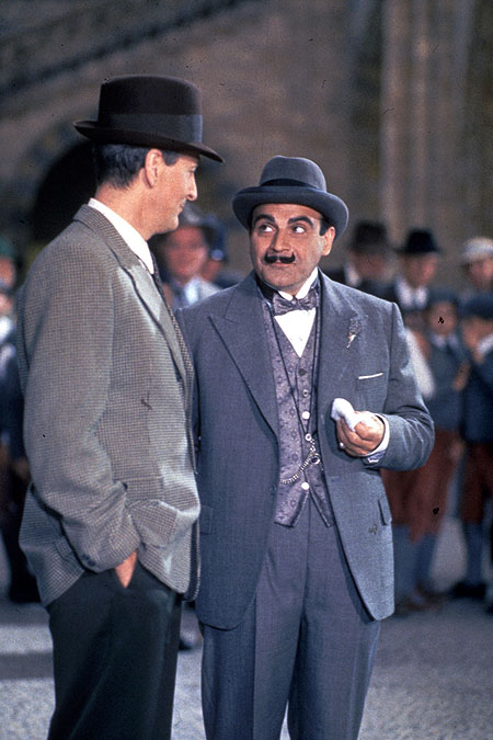 Agatha Christie's Poirot - Podivná loupež - Z filmu - Hugh Fraser, David Suchet