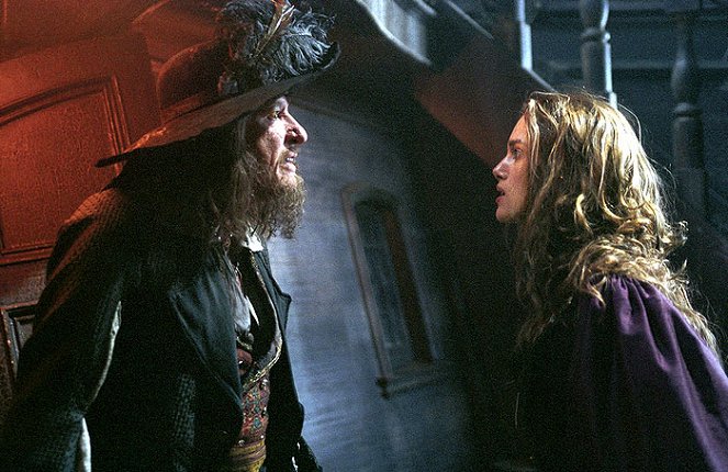 Piratas das Caraíbas: A Maldição do Pérola - Do filme - Geoffrey Rush, Keira Knightley
