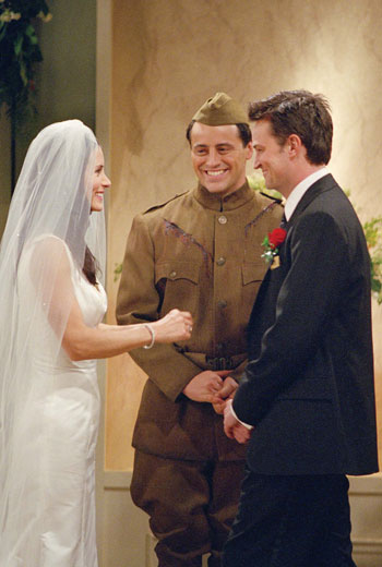 Friends - Aquele do Casamento da Monica e do Chandler Parte II - Do filme - Courteney Cox, Matt LeBlanc, Matthew Perry