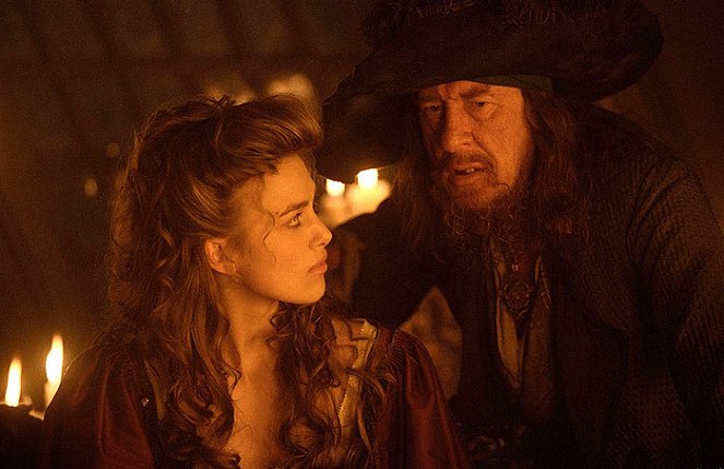 Pirates of the Caribbean: The Curse of the Black Pearl - Van film - Keira Knightley, Geoffrey Rush