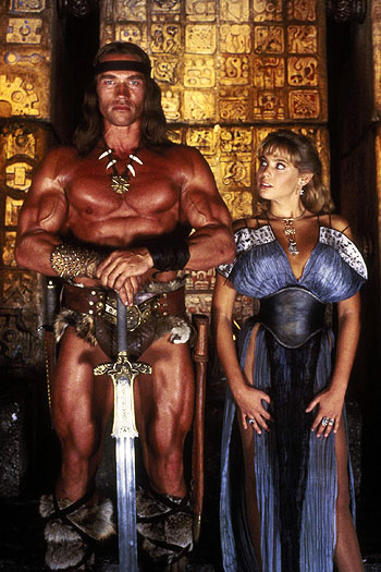 Conan, el destructor - Promoción - Arnold Schwarzenegger, Olivia d'Abo