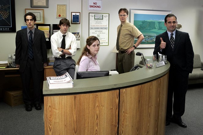 Das Büro - Season 1 - Werbefoto - B.J. Novak, John Krasinski, Jenna Fischer, Rainn Wilson, Steve Carell