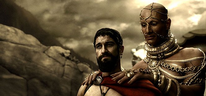 300: Bitva u Thermopyl - Z filmu - Gerard Butler, Rodrigo Santoro