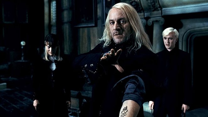 Harry Potter e os Talismãs da Morte: Parte 1 - Do filme - Helen McCrory, Jason Isaacs, Tom Felton