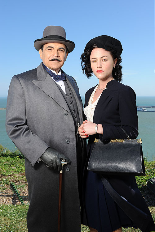 Agatha Christies Poirot - Auf doppelter Spur - Werbefoto - David Suchet, Jaime Winstone