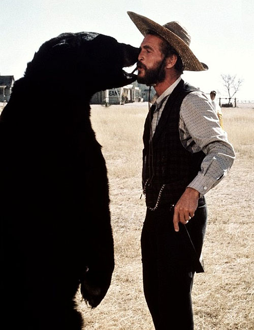 The Life and Times of Judge Roy Bean - Van film - Bruno the Bear, Paul Newman