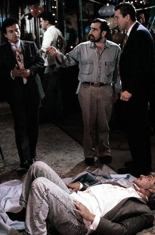 Mafiáni - Z natáčení - Joe Pesci, Martin Scorsese, Robert De Niro, Frank Vincent