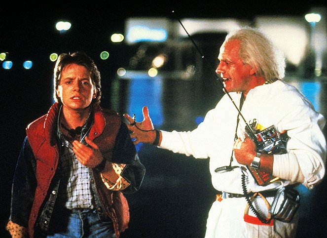 Návrat do budúcnosti - Z filmu - Michael J. Fox, Christopher Lloyd