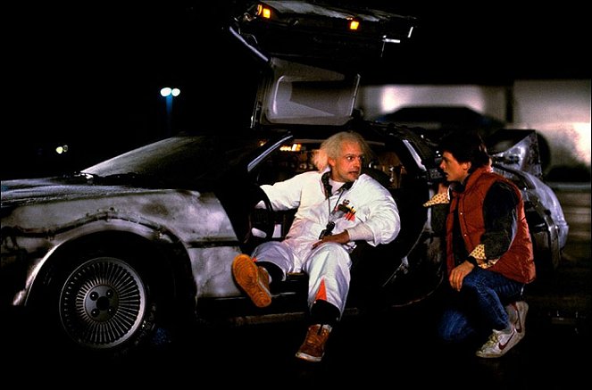 Paluu tulevaisuuteen - Kuvat elokuvasta - Christopher Lloyd, Michael J. Fox