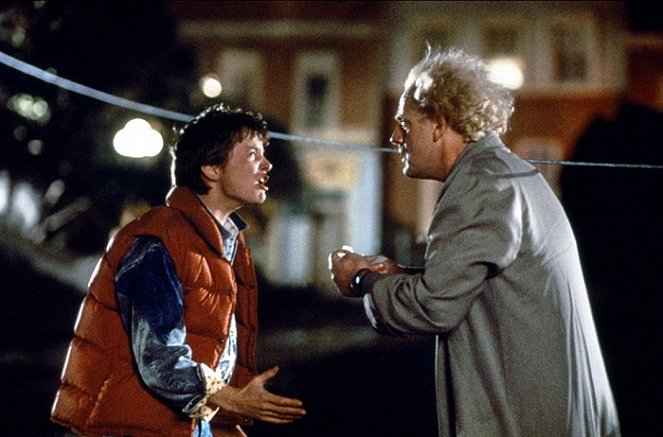 Návrat do budúcnosti - Z filmu - Michael J. Fox, Christopher Lloyd