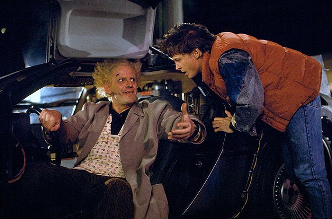 Powrót do przyszłości - Z filmu - Christopher Lloyd, Michael J. Fox
