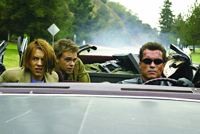 Terminator 3 – Rebellion der Maschinen - Filmfotos - Claire Danes, Nick Stahl, Arnold Schwarzenegger