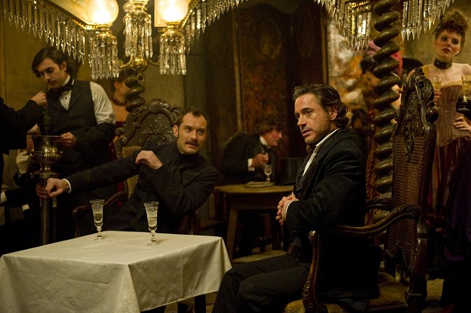 Sherlock Holmes 2. - Árnyjáték - Filmfotók - Jude Law, Robert Downey Jr.
