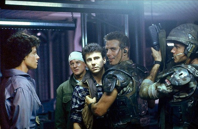 Aliens - Die Rückkehr - Filmfotos - Sigourney Weaver, William Hope, Paul Reiser, Michael Biehn, Bill Paxton