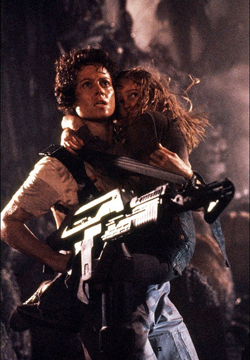 Aliens - O Recontro Final - Do filme - Sigourney Weaver, Carrie Henn
