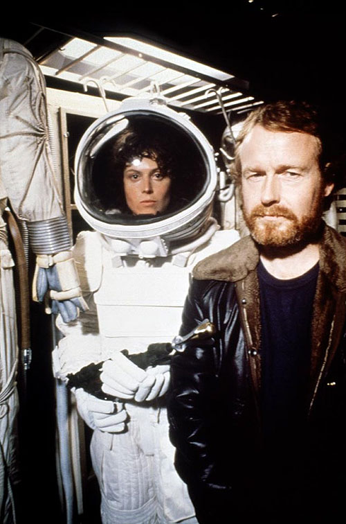 Alien - Das unheimliche Wesen aus einer fremden Welt - Dreharbeiten - Sigourney Weaver, Ridley Scott