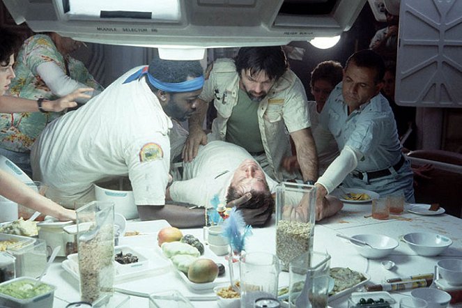 Alien, le huitième passager - Tournage - Yaphet Kotto, John Hurt, Tom Skerritt, Ian Holm
