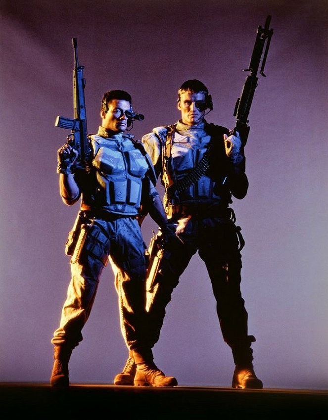 Universal Soldier - Werbefoto - Jean-Claude Van Damme, Dolph Lundgren