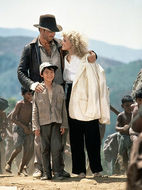 Indiana Jones a Chrám skazy - Z filmu - Harrison Ford, Ke Huy Quan, Kate Capshaw
