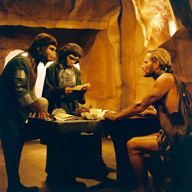 Planeta opic - Z filmu - Roddy McDowall, Kim Hunter, Charlton Heston