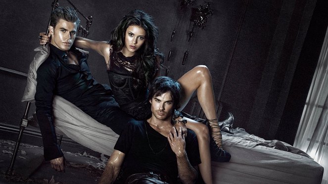 Vampire Diaries - Season 2 - Werbefoto - Paul Wesley, Nina Dobrev, Ian Somerhalder