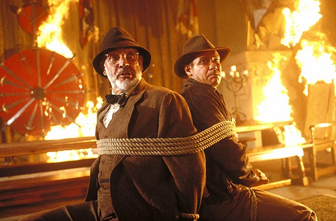 Indiana Jones i ostatnia krucjata - Z filmu - Sean Connery, Harrison Ford
