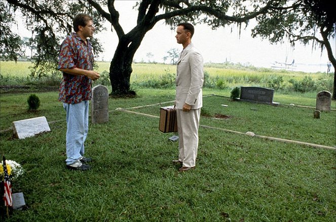 Forrest Gump - Dreharbeiten - Robert Zemeckis, Tom Hanks