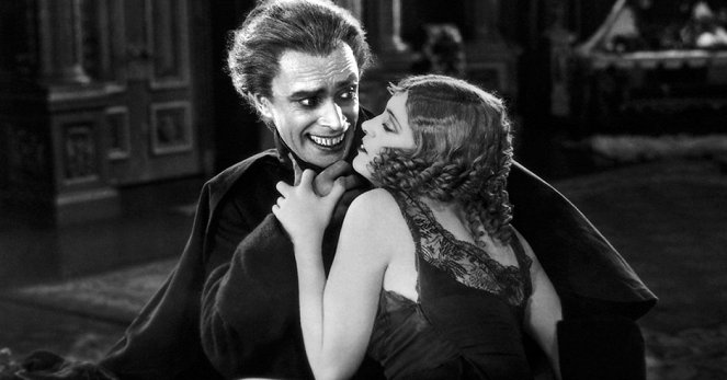 Człowiek, który się śmieje - Z filmu - Conrad Veidt, Olga Baclanova