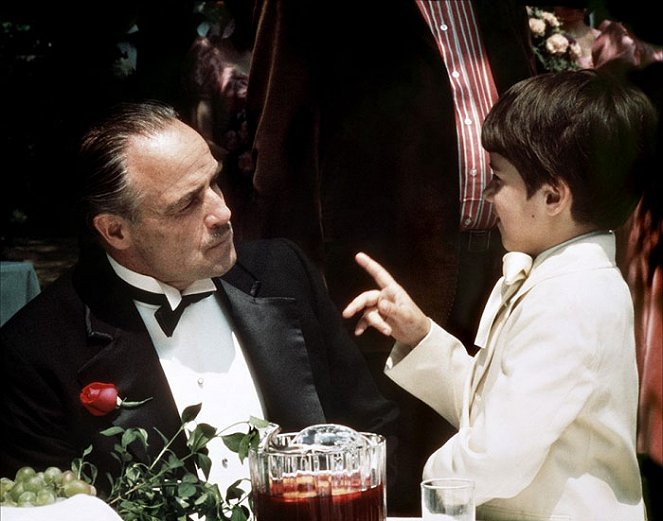 Ojciec chrzestny - Z filmu - Marlon Brando, Lou Martini Jr.