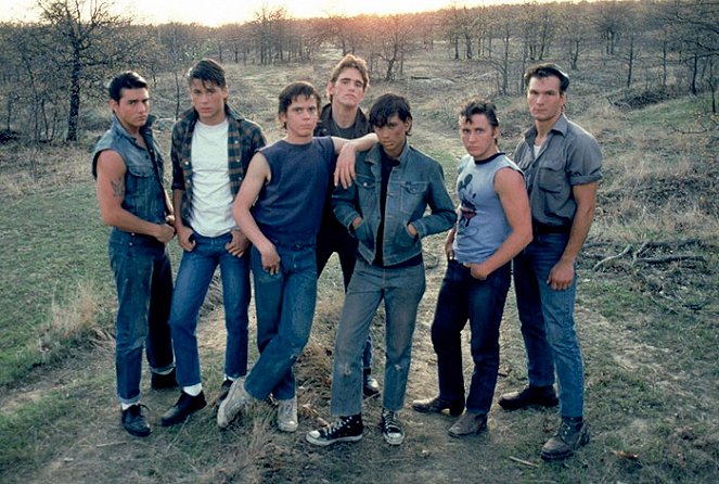 A kívülállók - Promóció fotók - Tom Cruise, Rob Lowe, C. Thomas Howell, Matt Dillon, Ralph Macchio, Emilio Estevez, Patrick Swayze