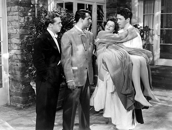 The Philadelphia Story - Van film - John Howard, Cary Grant, Katharine Hepburn, James Stewart