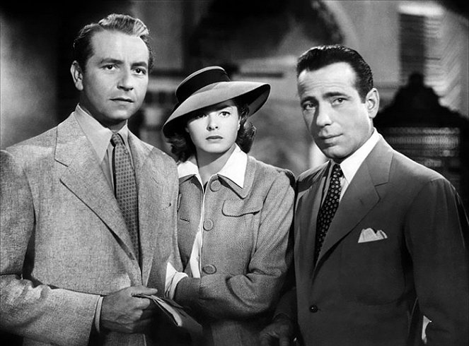 Casablanca - Z filmu - Paul Henreid, Ingrid Bergman, Humphrey Bogart