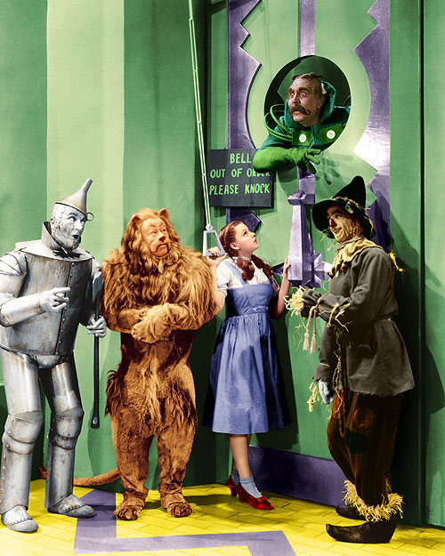 The Wizard of Oz - Van film - Jack Haley, Bert Lahr, Judy Garland, Ray Bolger