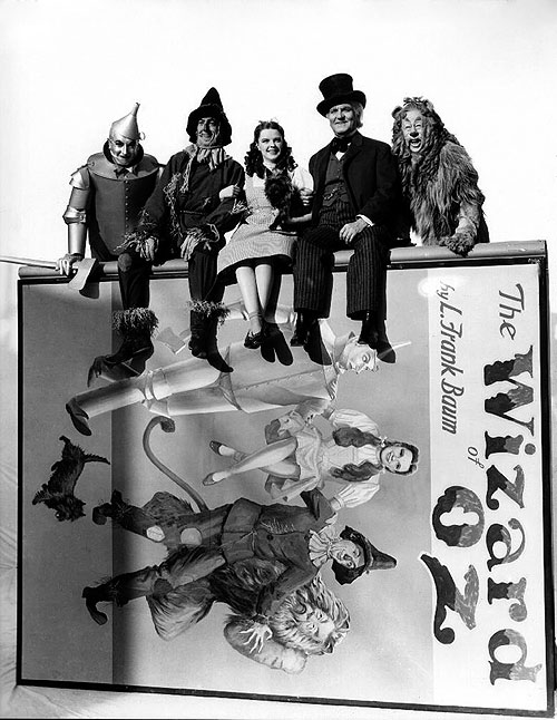 El mago de Oz - Promoción - Jack Haley, Ray Bolger, Judy Garland, Frank Morgan, Bert Lahr