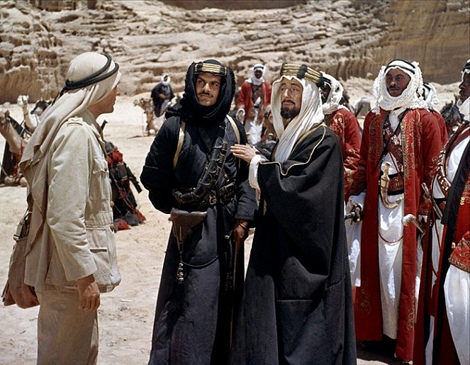 Arábiai Lawrence - Filmfotók - Peter O'Toole, Omar Sharif, Alec Guinness