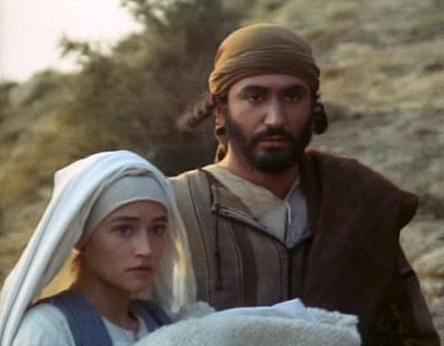 Ježíš Nazaretský - Z filmu - Olivia Hussey, Yorgo Voyagis