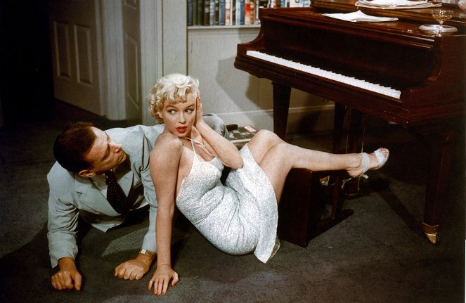 Słomiany wdowiec - Z filmu - Tom Ewell, Marilyn Monroe