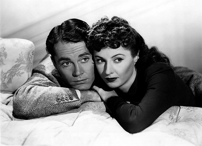 Die Falschspielerin - Werbefoto - Henry Fonda, Barbara Stanwyck