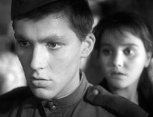 Ballade vom Soldaten - Filmfotos - Vladimir Sergeyevich Ivashov, Zhanna Trofimovna Prokhorenko