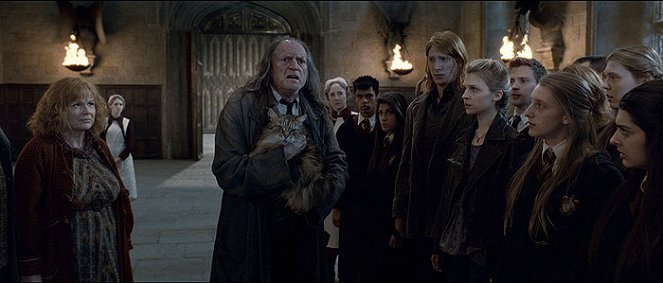 Harry Potter 7: Harry Potter und die Heiligtümer des Todes 2 - Filmfotos - Julie Walters, David Bradley, Domhnall Gleeson, Clémence Poésy