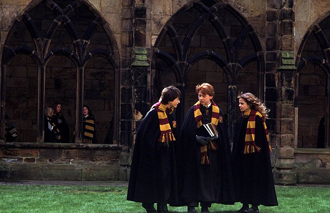 Harry Potter und die Kammer des Schreckens - Filmfotos - Daniel Radcliffe, Rupert Grint, Emma Watson