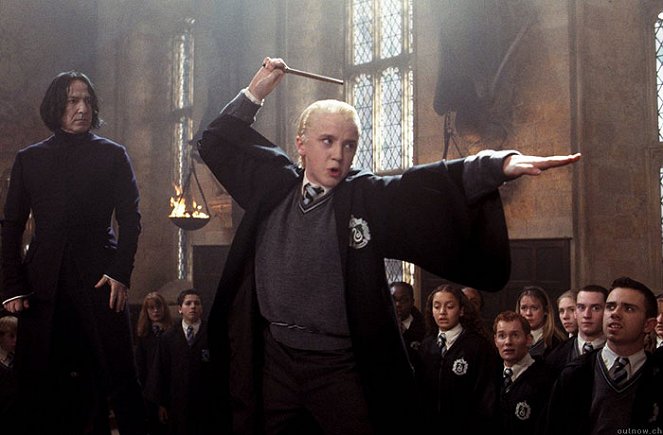 Harry Potter a Tajemná komnata - Z filmu - Alan Rickman, Tom Felton, Jamie Yeates