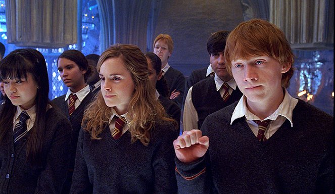 Harry Potter és a Főnix rendje - Filmfotók - Katie Leung, Emma Watson, Matthew Lewis, Rupert Grint